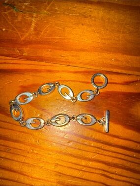 Silver Link Toggle Bracelet - Women Jewelry